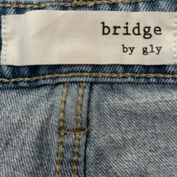 Bridge by GLY size 28 distressed button fly jeans shorts - Picture 4 of 7